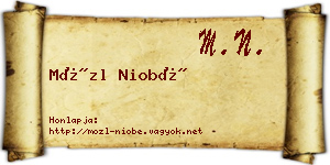 Mözl Niobé névjegykártya